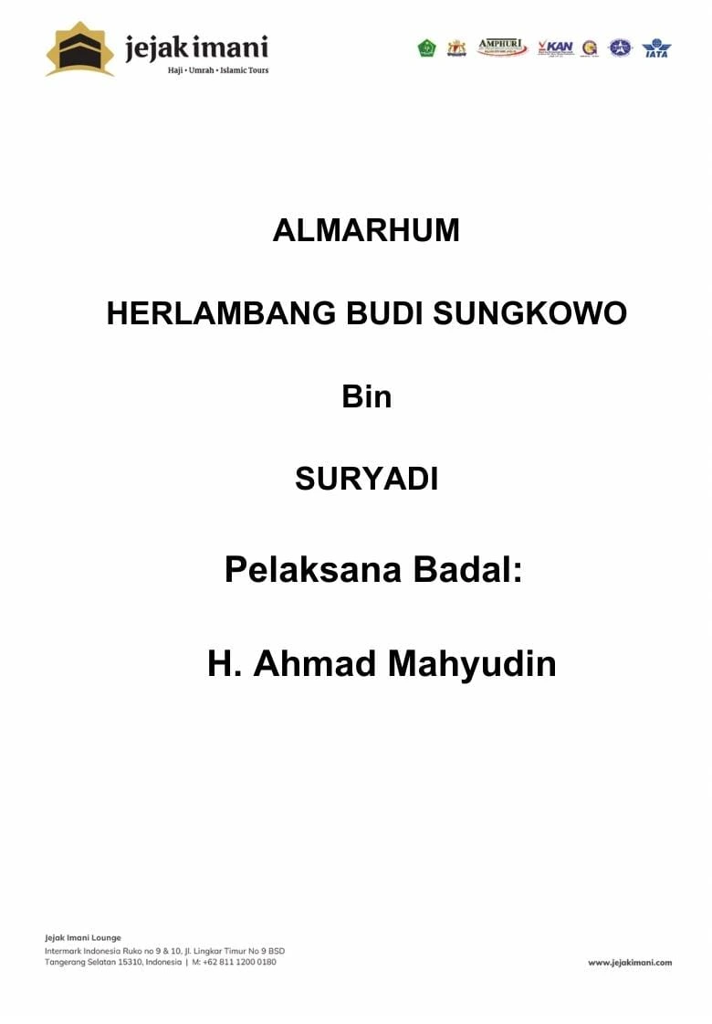 Badal haji testimony 2